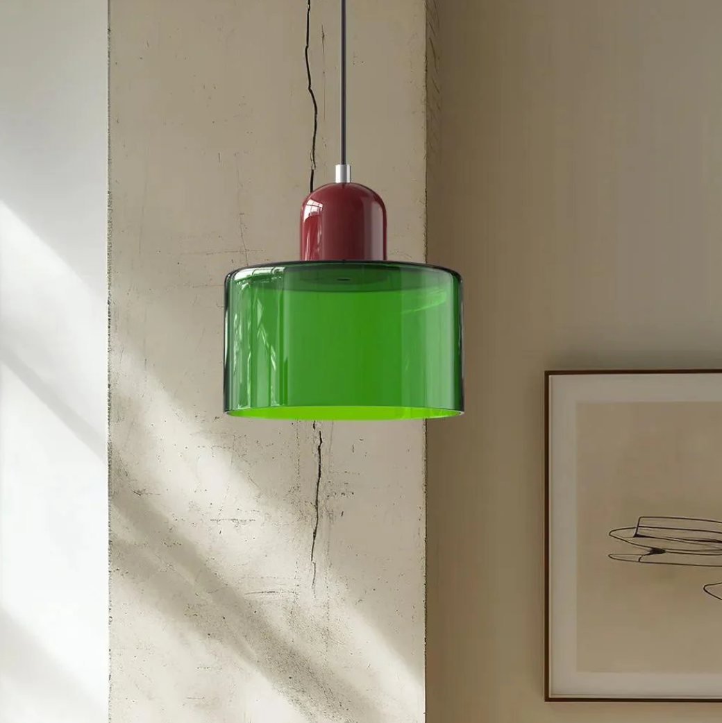 Lustre en Verre Artisanal NU.CASSA – Suspension Design Scandinave