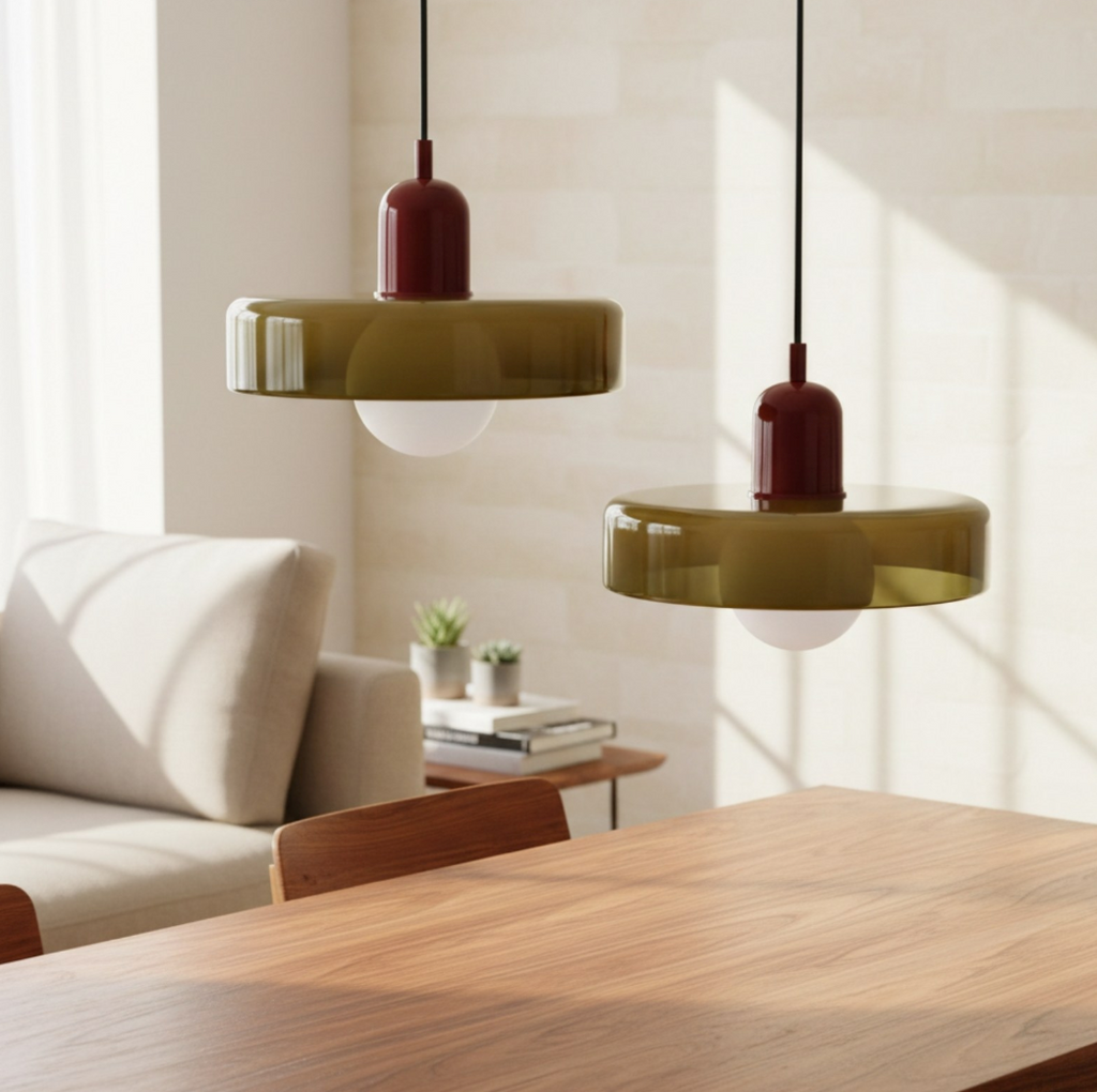 Suspension Design NU.CASSA en Verre Soufflé – Luminaire Scandinave