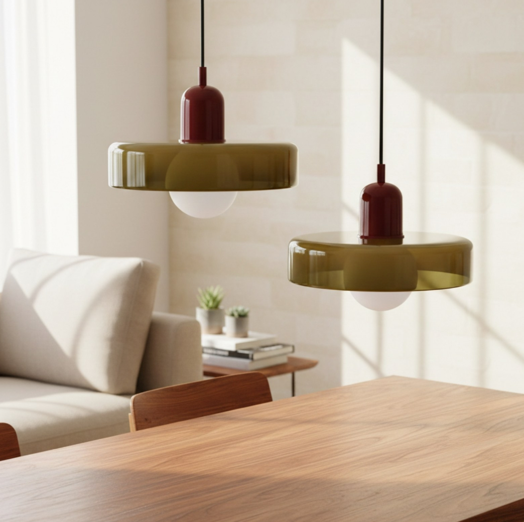 Suspension Design NU.CASSA en Verre Soufflé – Luminaire Scandinave