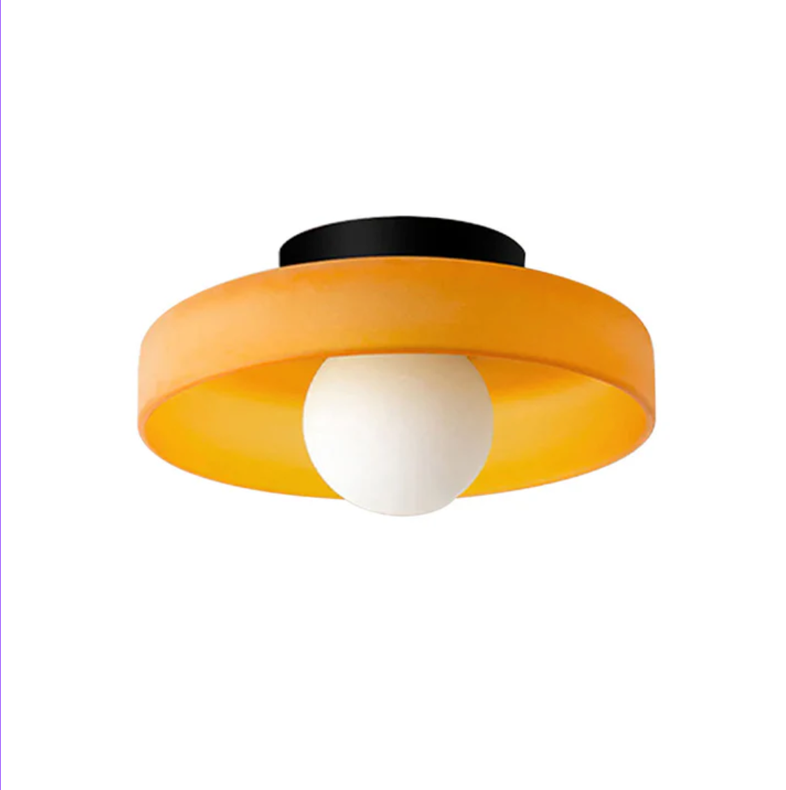 Plafonnier Rétro en Verre Teinté Vesper – NU.CASSA