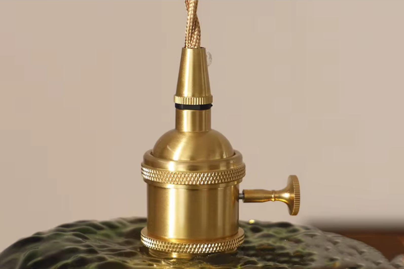 Suspension Scandinave en Verre Plissé Vert – NU.CASSA