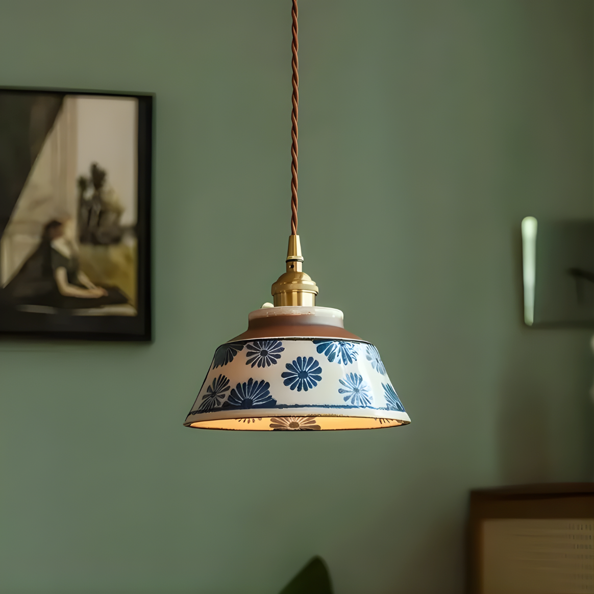 Suspension Graphique en Céramique Peinte – NU.CASSA