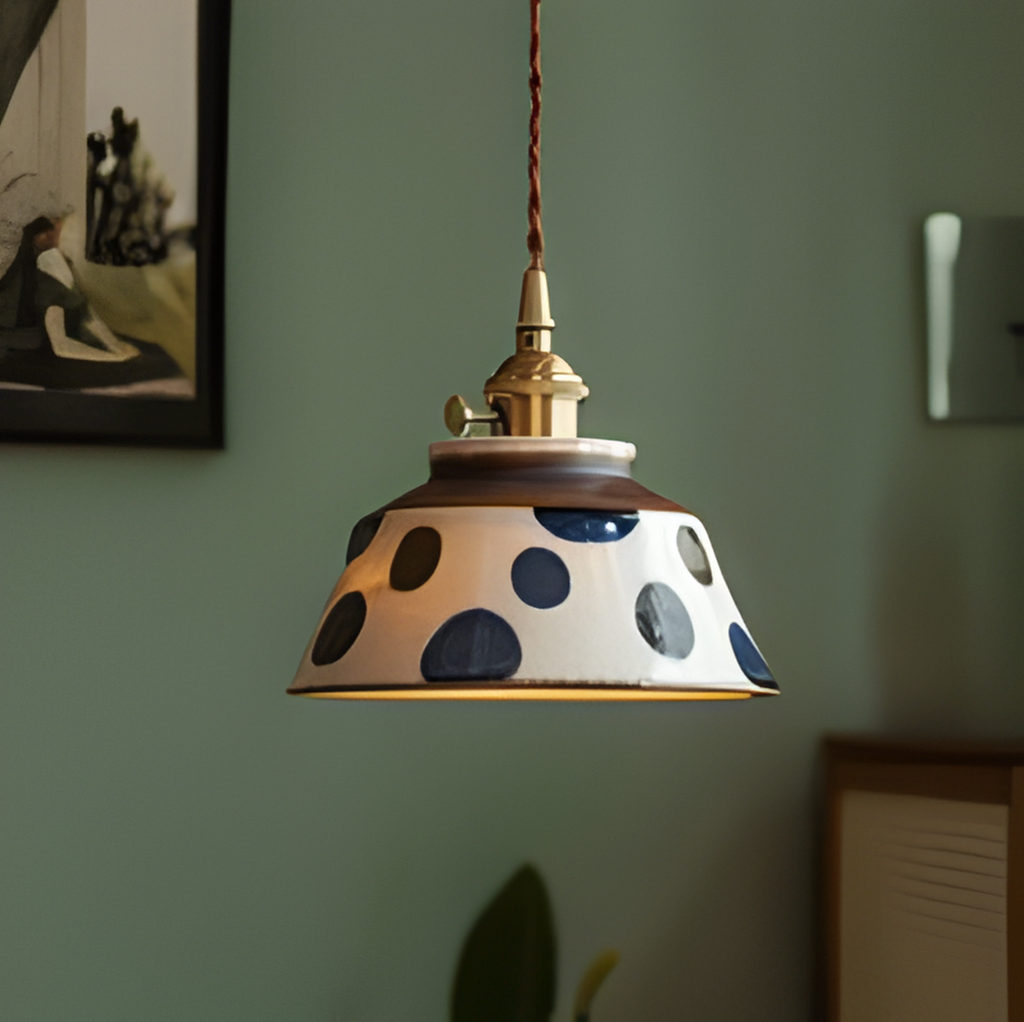 Suspension Rustique en Céramique Peinte – NU.CASSA