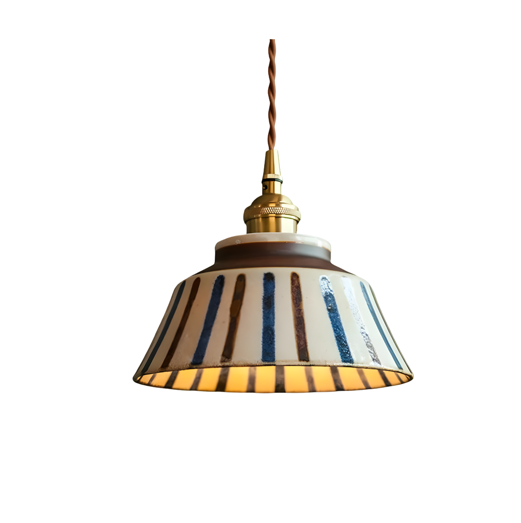 Suspension Graphique en Céramique Peinte – NU.CASSA