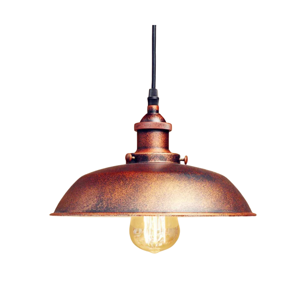 IWHD Rust Retro Vintage Pendant Lights LED Edison Style Loft Industrial Lamp Metal Iron Rustic Hanging Light Lampara Colgante