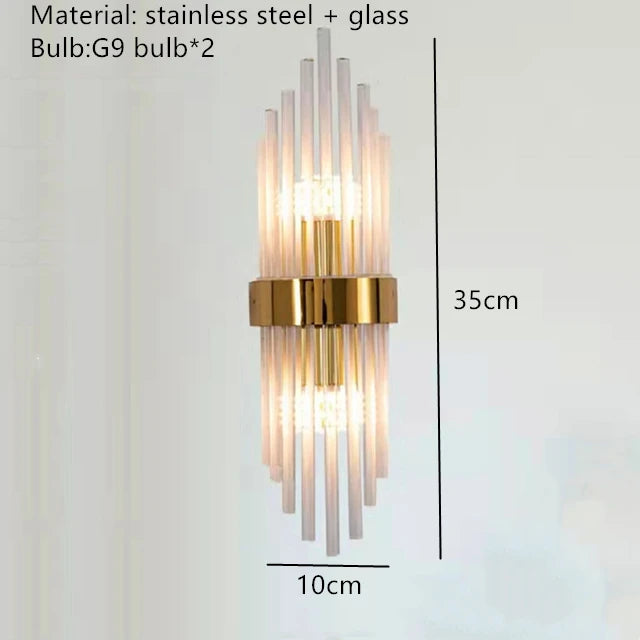 Lampe Murale Moderne en Cristal G9 - Éclairage LED Salon & Chambre